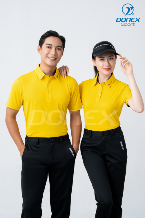 Áo thể thao nữ AC-3846 Vàng phối navy